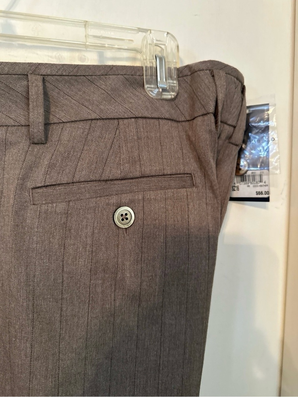 G.H. Bass & Co. Women’s Brown Pinstripe Dress Pants - Picture 4 of 8